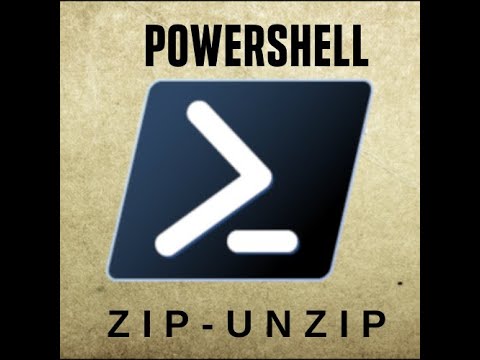 Powershell zip unzip - YouTube