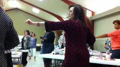 Deb Erickson teaching us board break techniques