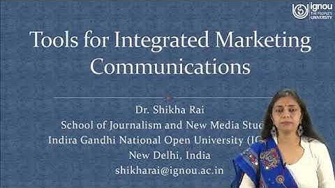 IGNOU Live Session on Tools of integrated Marketing Communications for MJM-020, MAJMC/PGJMC Students
