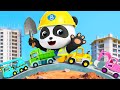 Learn Construction Trucks | Excavator, Crane Truck | Nursery Rhyme &amp; Kids Songs | BabyBus
