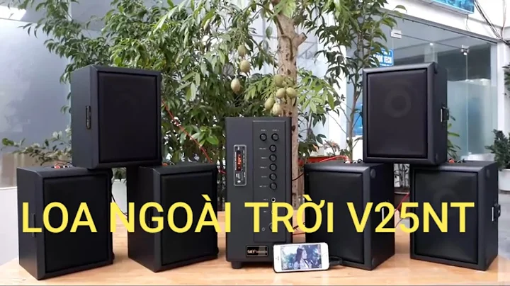 DÀN LOA NGOÀI TRỜI V25NT Goldsound chống nước lắp quán cafe sân vườn
