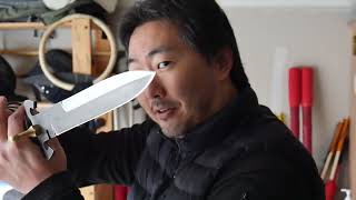 Review of Master At Arms James A. Keating Original Custom Comtech Crossada Fighting Knife Restored