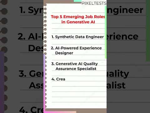 Top 5 Emerging Job Roles in Generative AI Top 5 Emerging Job Roles in Generative AI