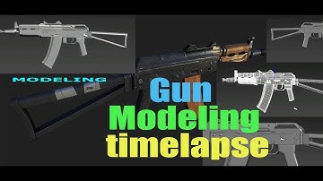 gun modeling in 3ds max | GUN MODELING | 3d Gun Modeling  timelapse | 3DSMax | 3D weapon Tutorial
