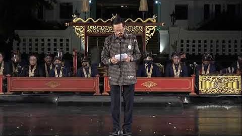 Opening Message JAVA SCRIPT DIGITALIZATION CELEBRATION from Yogyakata Palace Performance Space.