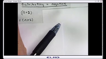 Distributing a Negative