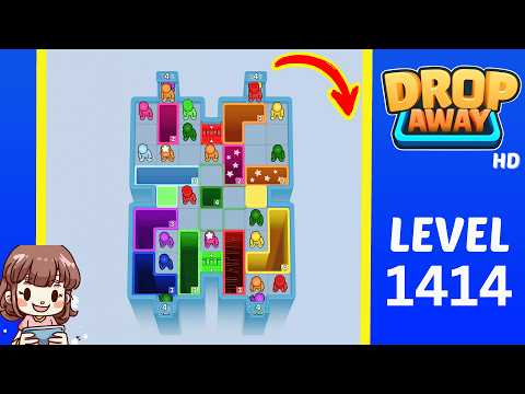 Drop Away Level 1414 Solution Walkthrough