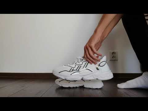 ADIDAS OZWEEGO WHITE - on feet review - YouTube