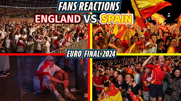 ENGLAND & SPAIN FANS REACTIONS  -  EURO 2024 FINAL 🏆