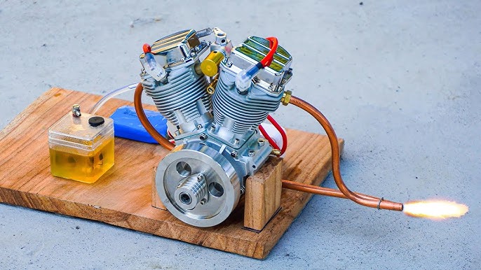 Construya su propio motor V8, modelo motorizado de la pieza del motor de  gasolina V8: DA4817