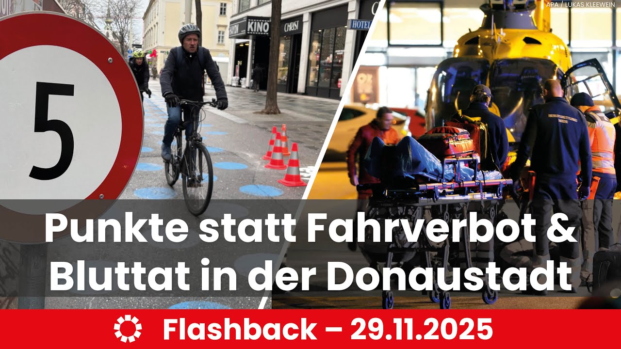 Punkte statt Fahrverbot, Bluttat in der Donaustadt und vegane Pleite
