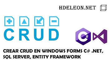 Crear CRUD en Windows Forms con C# .Net, Entity Framework y Sql Server