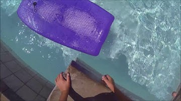 Skimboarding across the pool! - Ep #1