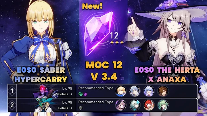 E0S0 Saber Hypercarry & E0S0 The Herta x Anaxa | New MOC12 | 3 Stars | HSR | V3.4 |