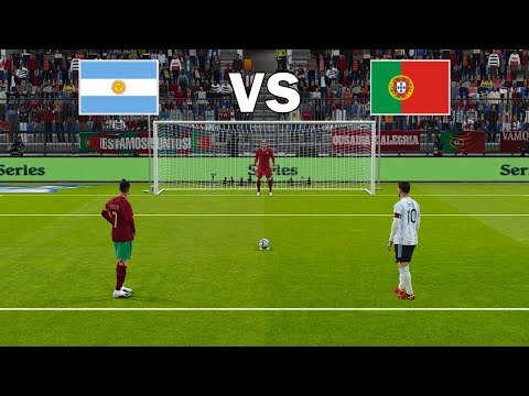 C.RONALDO vs L.MESSI | Penalty Shootout | Portugal vs Argentina | eFootball PES Gameplay