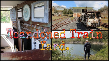 Abandoned train yard and quarry - machinery from the 60’s left behind