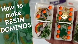 How To Make Resin Dominos Tutorial St Patricks Day
