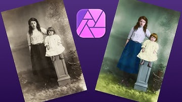 How to Colorize a Black and White Photo in Affinity Photo - An Easy Method Using Basic Brush Tool