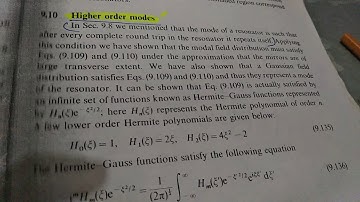 Higher order Modes.
