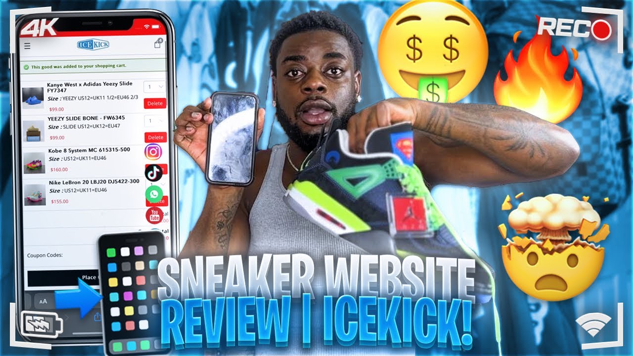 Sneaker site Review IceKick YouTube