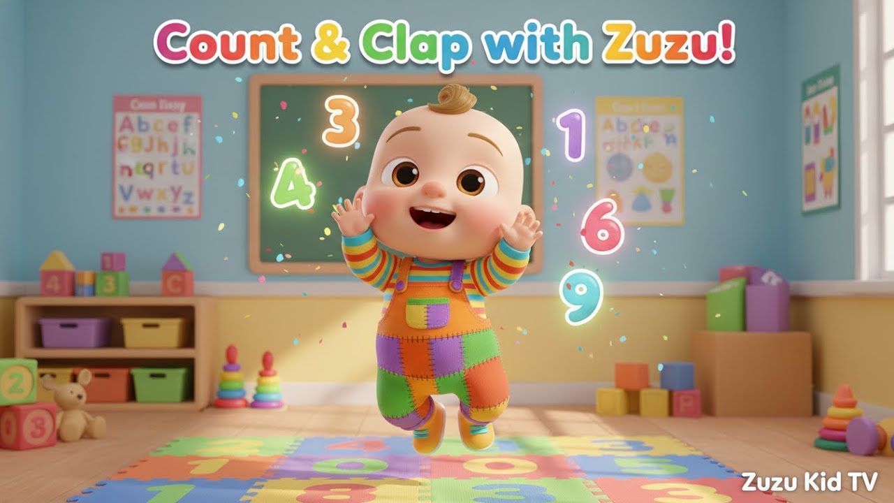 Count and Clap Adventure with Zuzu – Nursery Rhyme, Counting, Music, and Movement