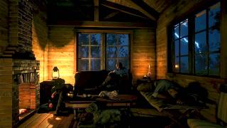 Shelter From The Storm At A Warm Cozy Cabin | RDR2 ASMR