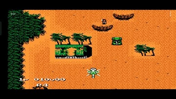 CLASSIC NES "Jackal" game with cheats Level 1