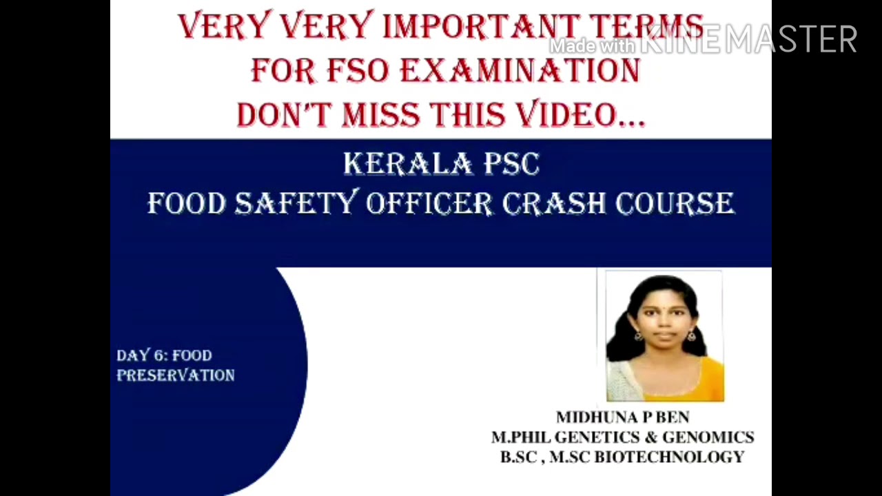 DON'T MISS THIS CLASS... VERY VERY IMPORTANT TERMS FOR FSO KPSC