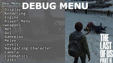 The Last of Us Part II : Debug Menu (tutorial in description)