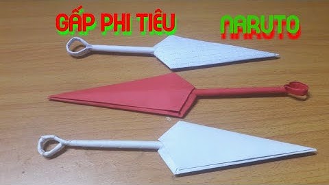 How to make a Paper Kunai Knife - (Naruto Kunai) | EASY