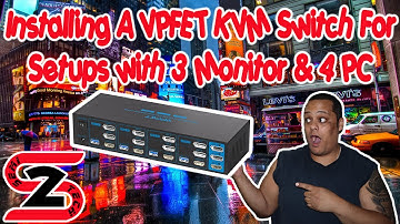 Installing A VPFET KVM Switch For Setups with 3 Monitor & 4 PC - Must Have