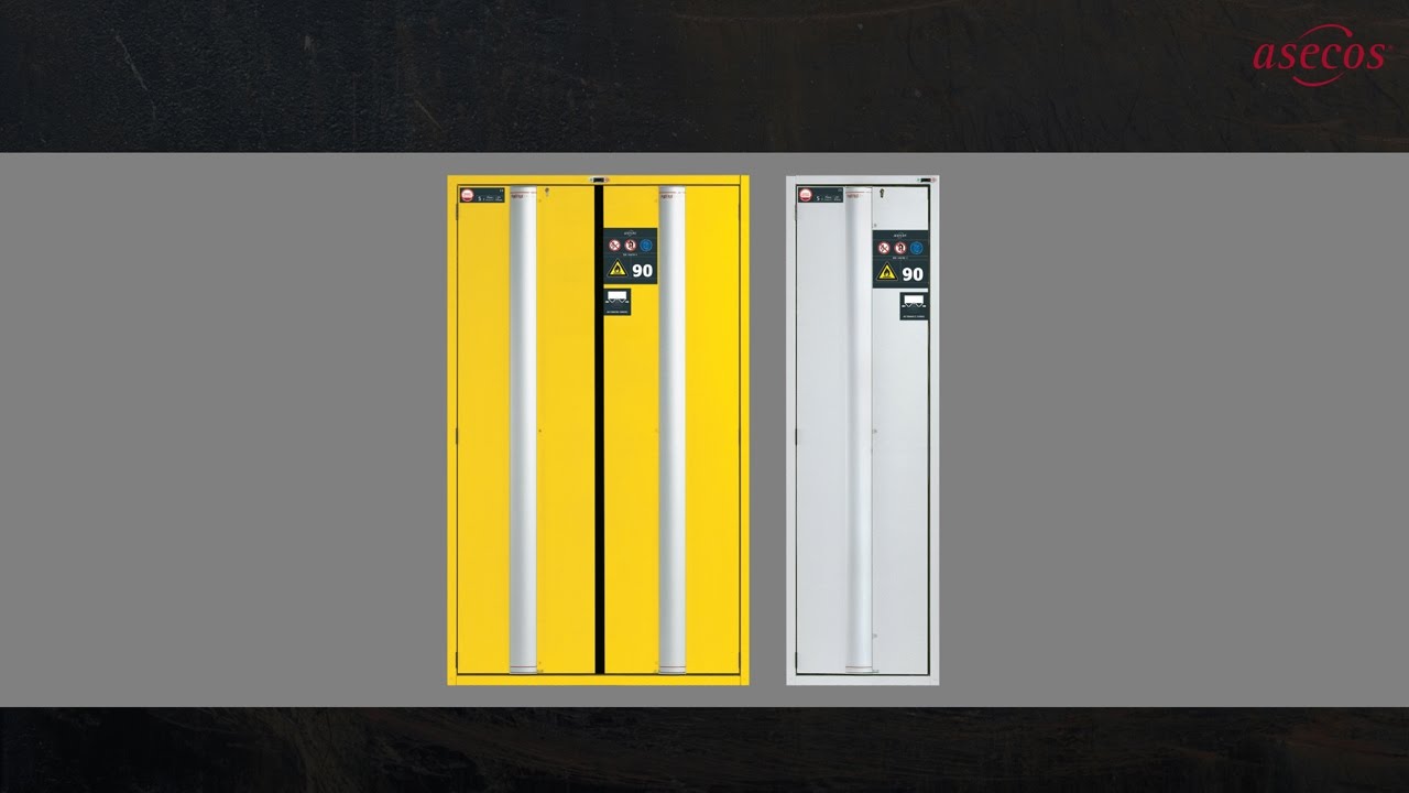 S-PHOENIX touchless-90 safety storage cabinets | asecos