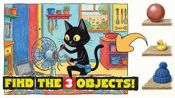 TEST YOUR EYES: Find 3 Objects in 30 Seconds! ⏱️🐱
