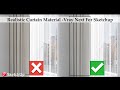 Realistic Curtain Material Vray For SKetchup