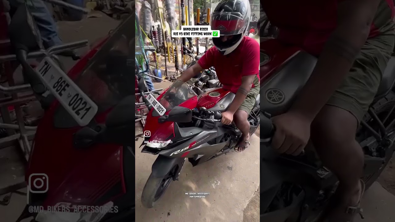 R15 v3 handlebar riser fitting 