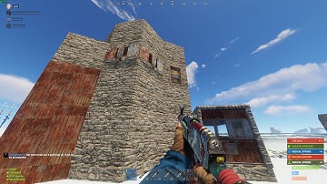 Rust, First Official Server Raid [EU FACEPUNCH 2] 140 Hours gameplay.