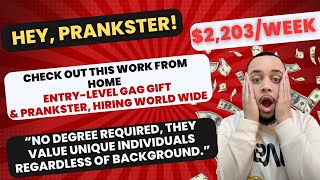 $2,203/Week Get Paid to Make People Laugh Non Phone Work From Home Jobs Online Job Remote Jobs