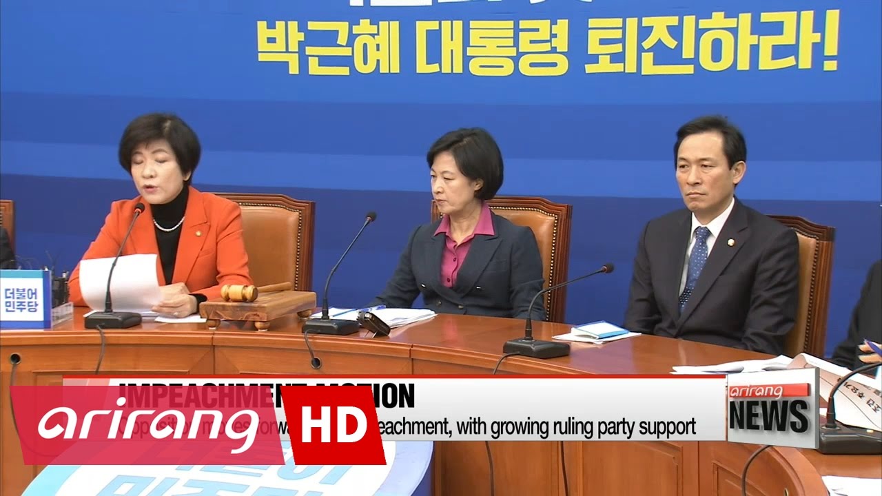 Opposition moves forward with impeachment, with growing ruling party support