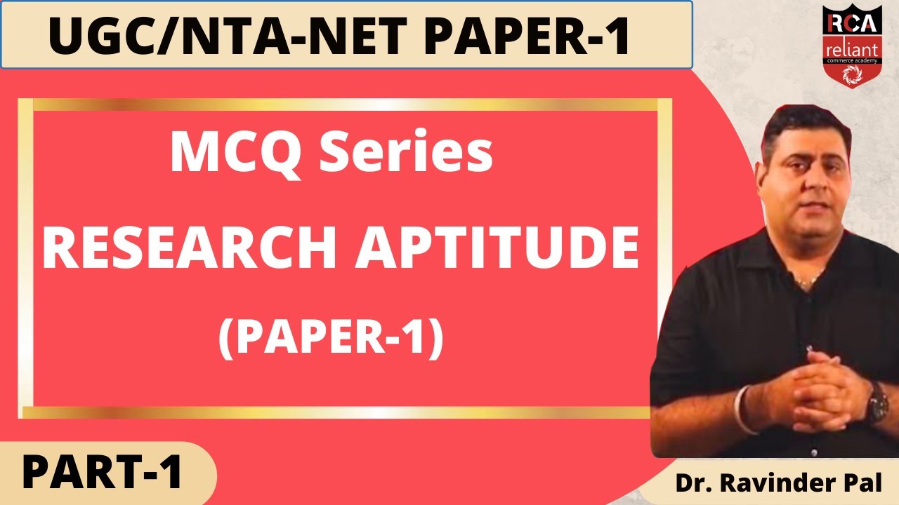 Part 1 Research Aptitude MCQ For UGC NET UGC NTA NET 2021 UGC NET Part 1 research aptitude mcq for ugc net ugc nta net 2021 ugc net