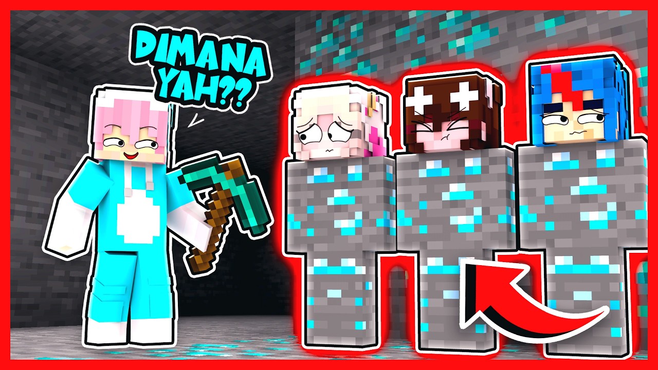 ATUN PRANK MENGGUNAKAN CHEAT SAAT BERMAIN DENGAN FANNY TJANDRA DAN WINDIANATA !! Minecraft