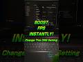 BOOST FPS INSTANTLY! Change This ONE Setting ⚙️ #windows11 #computer #youtubeshorts #shorts