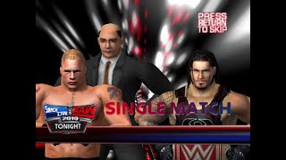 Brock Lesnar VS Roman Reigns In WWF RAW 2002 (MOD) #wwe