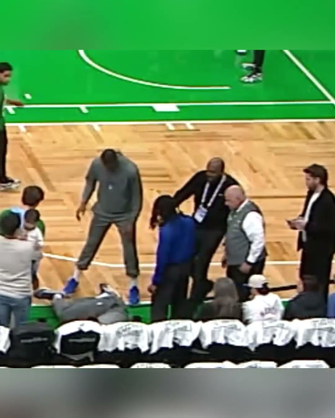 Joel Embiid tweaked his ankle during warmups