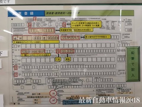 車のナンバープレート変更 引越し後の手続き 住所変更 必要書類について 意外と簡単 Youtube