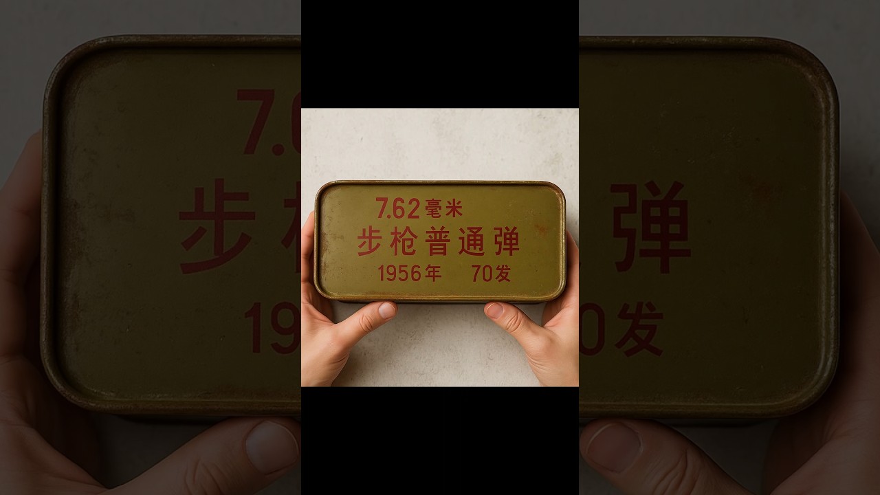 Unboxing old chinese tin of ammunitions 
