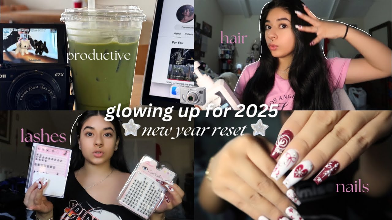 GLOW UP with me for 2025 | hair, skincare, nails, etc - YouTube