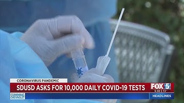 San Diego Unified Wants State To Provide 10K Daily Virus Tests