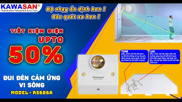 Giới Thiệu | Đui Đèn Cảm Ứng Vi Sóng Của KAWASAN | Model: RS686A