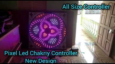 Pixel Led 10x30  & 8x24 Chakri Bord  Controller Design video