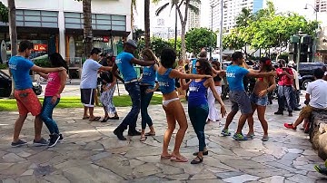 Honolulu Zouk Flashmob Waikiki 2015